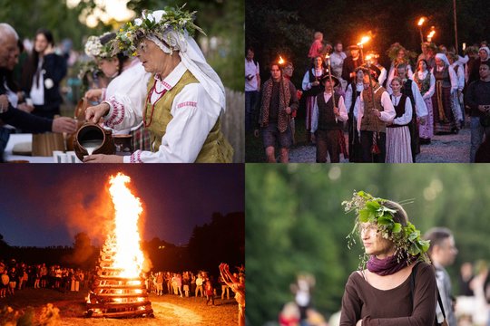Minios žmonių ir senosios tradicijos: kadruose – Joninių nakties minėjimas Rumšiškėse