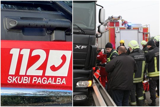 Nuo vilkiko autostradoje nukritusi detalė rimtai apgadino dar du automobilius