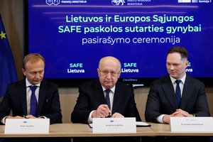 Lietuvą pasiekė pirmoji beveik 1 mlrd. eurų išmoka pagal SAFE priemonę