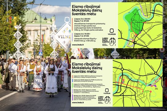 Įspėja iš anksto: Vilniuje bus eismo ribojimų, viešasis transportas kursuos dažniau