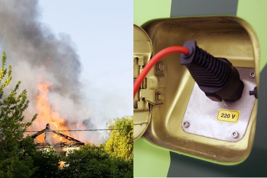 Nekaltas elektromobilių savininkų įprotis gali kainuoti namus: „Iki gaisro trūko labai nedaug“