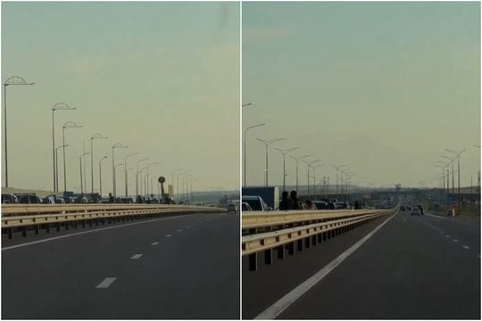 Prie Krymo tilto – chaosas: susidarė beveik 3 tūkst. automobilių eilė