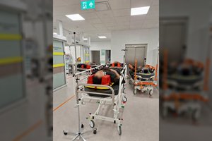 Vilkaviškio r. po gaudynių apvirto migrantus gabenęs automobilis: 10 migrantų ir vairuotojas – medikų rankose