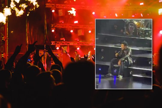 Legendinis Lionelis Richie sukniubo pasirodymo metu: teko nutraukti koncertą