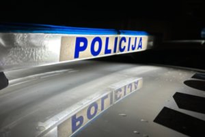 Naktinės gaudynės Kaune: nuo policijos bėgo neblaivus vyras, jo mašina nulėkė nuo kelio