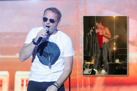 Marijonas Mikutavičius pribloškė gerbėjus: scenoje nusimetė marškinėlius