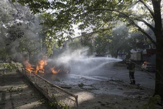 Karas Ukrainoje. Naujausia rusų ataka Chersone – nuo dronų nukentėjo civiliai