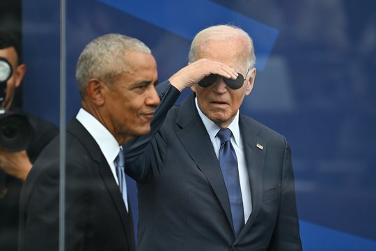 Retas J. Bideno pasirodymas viešumoje: prakalbo apie V. Putiną