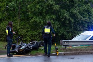 Vilkaviškio rajone – tragiška motociklininko žūtis