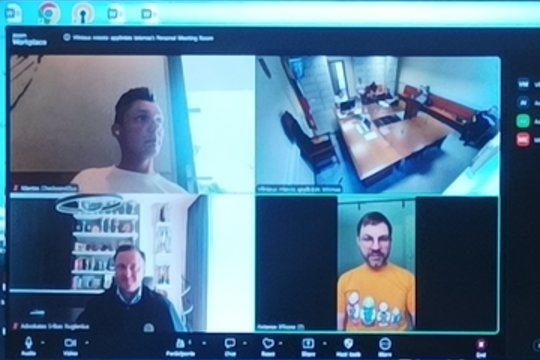 A. Kandrotas-Celofanas nuotoliniu būdu dalyvauja teisme Vilniuje