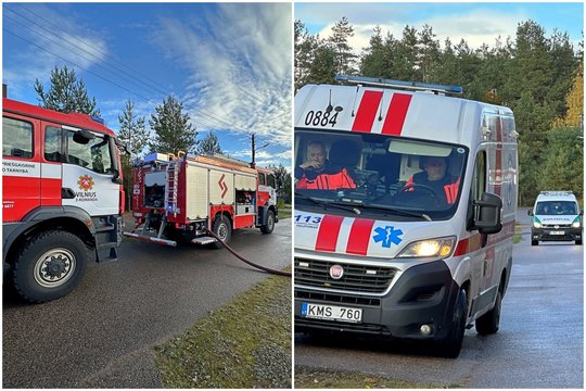 Per gaisrą Vilniuje kojas apdegė vyras – visų pirma užsiliepsnojo elektrinis dviratis