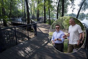 Karo alinamame Kyjive atsirado lietuviškas kampelis: atidarytas ypatingas Vilniaus skveras