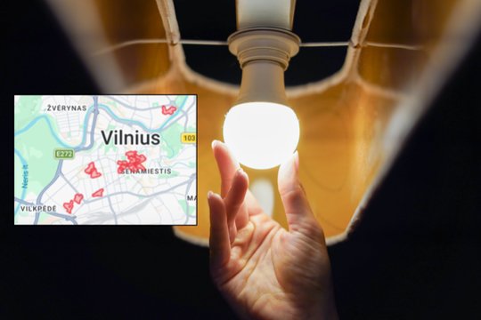 Keli tūkstančiai gyventojų Vilniuje neturėjo elektros: „Pasigirdo į sprogimą panašus garsas“