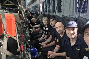 Į Venesuelą keliaujančios Lietuvos gelbėtojų ir medikų komandos pasiekė Vokietiją
