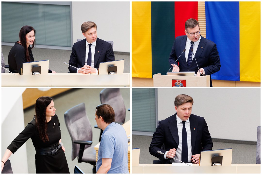 Seimas antradienį sprendžia, ar pritarti LSDP pirmininko M. Sinkevičiaus kandidatūrai į ministrus pirmininkus<br>Lrytas koliažas