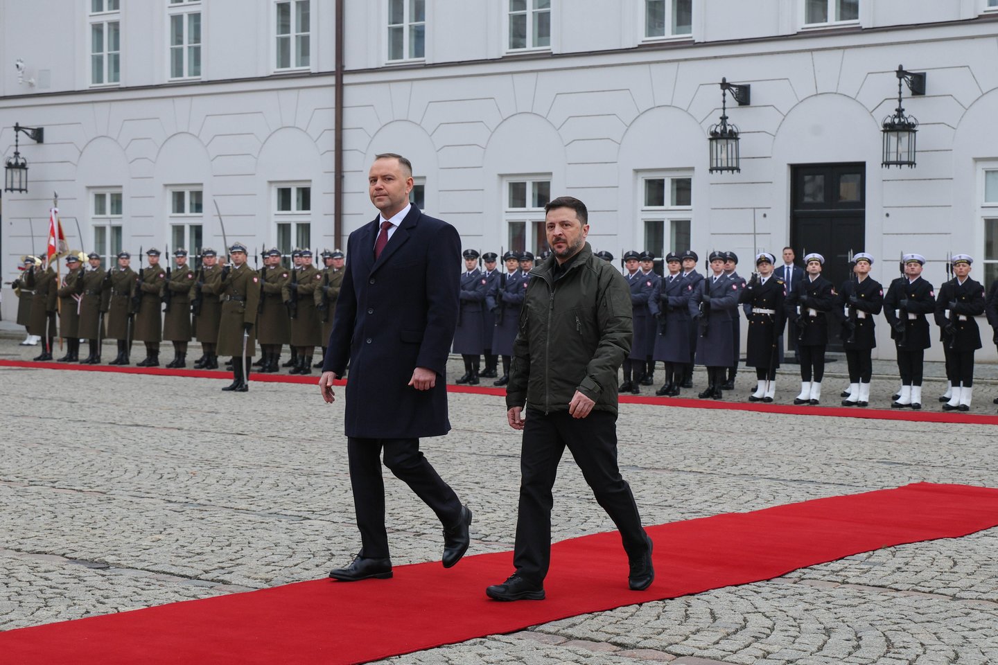 V. Zelenskis, K. Nawrockis, Lenkija, Ukraina.<br>EPA-ELTA nuotr.