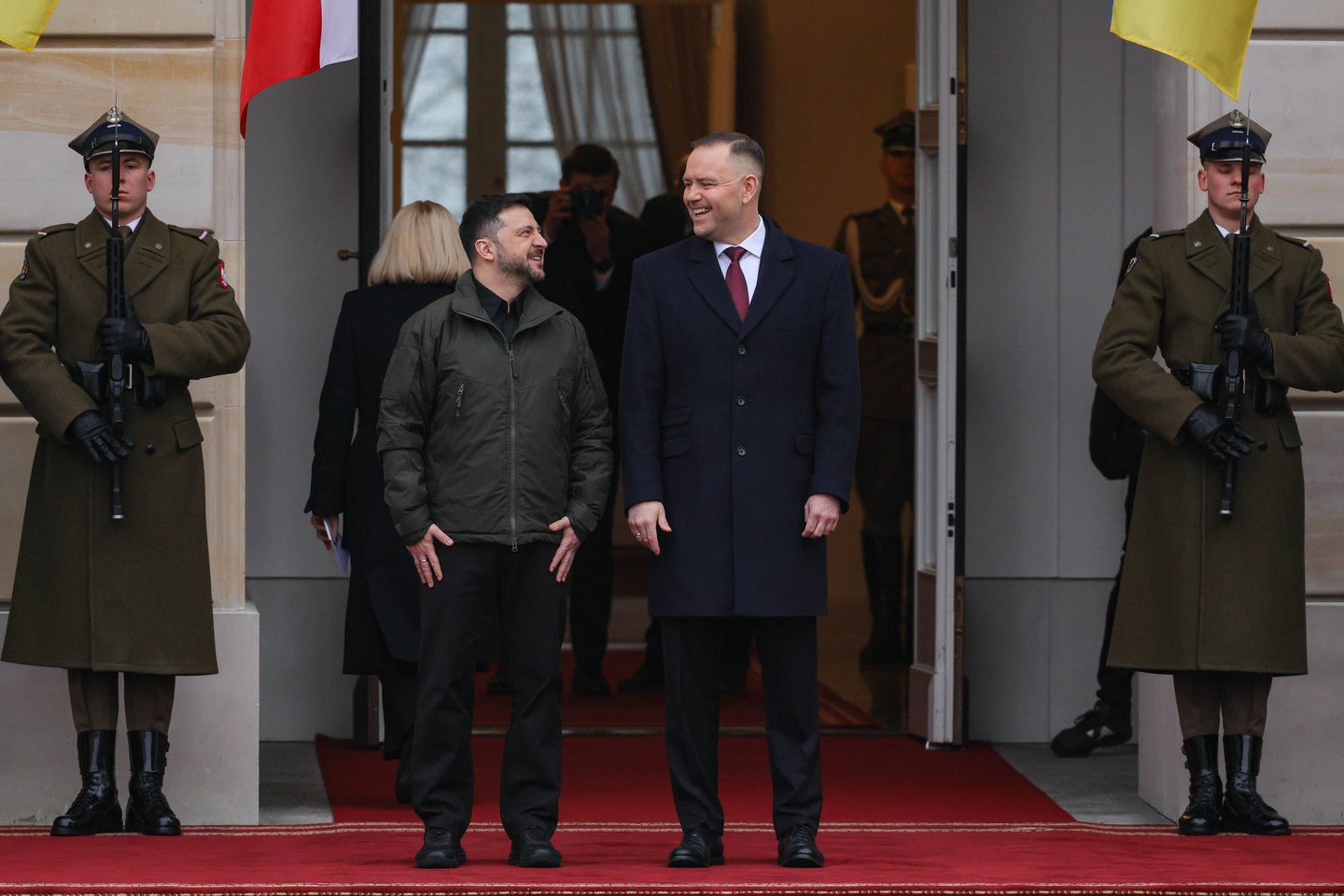 V. Zelenskis, K. Nawrockis, Lenkija, Ukraina.<br>EPA-ELTA nuotr.