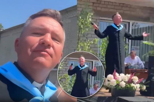 Lietuvos klebono šokis sprogdina socialinius tinklus: „Kad visi tokie būtų“