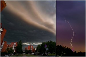 Po karščių – sinoptikų perspėjimas dėl krušos ir škvalo: šiai Lietuvos daliai pavojus didžiausias