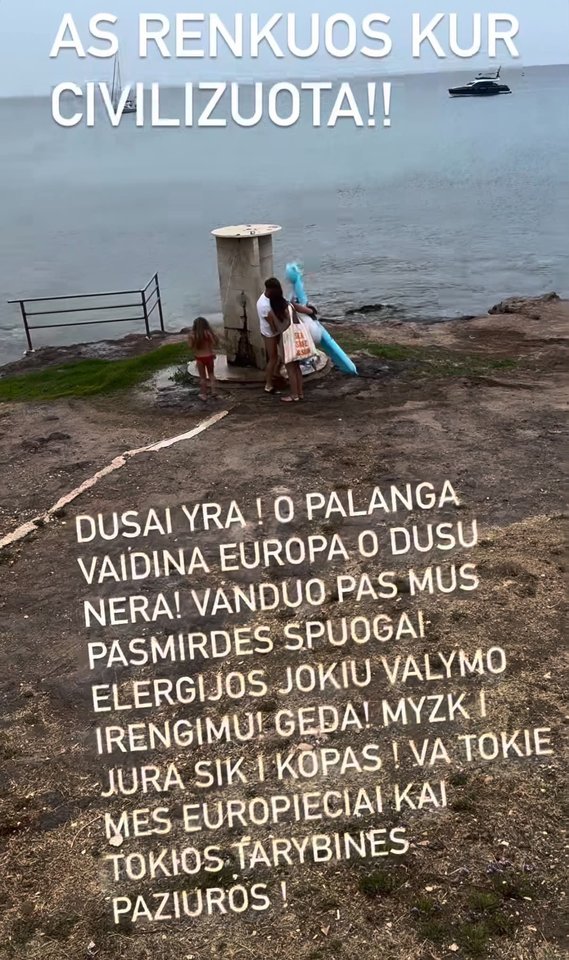 Juozas Statkevičius parodė, kur ilsisi ir kirto Palangos merui.<br> Stop kadras.