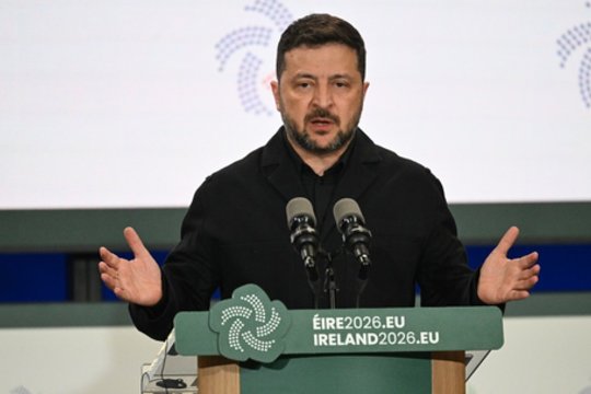 Po siaubingo rusų išpuolio V. Zelenskis raginimas: turi aktyviau teikti tokią pagalbą