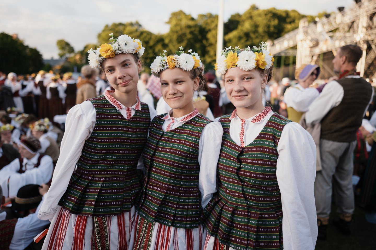 Moksleiviai 2024 m. Lietuvos dainų šventėje.<br>Lietuvos nacionalinio kultūros centro nuotr.