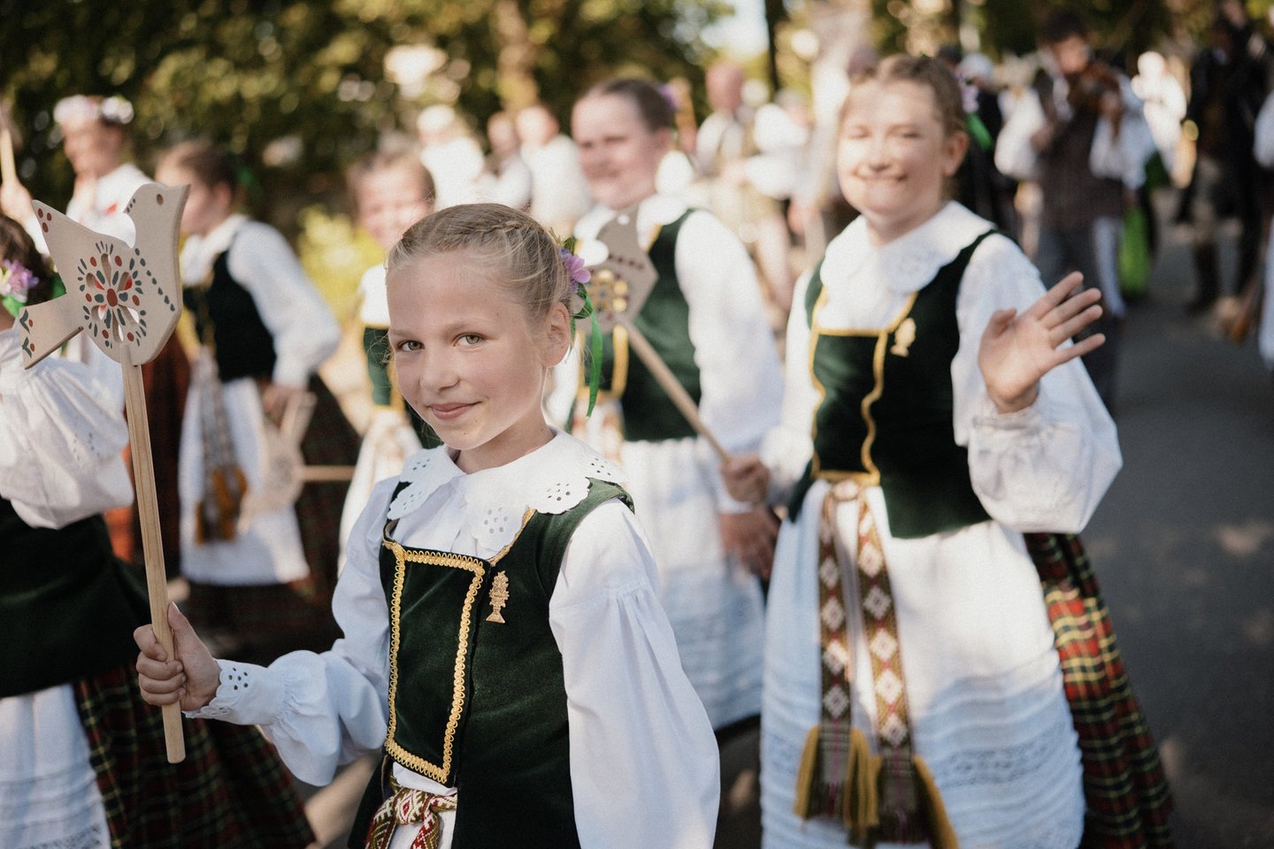 Moksleiviai 2024 m. Lietuvos dainų šventėje.<br>Lietuvos nacionalinio kultūros centro nuotr.
