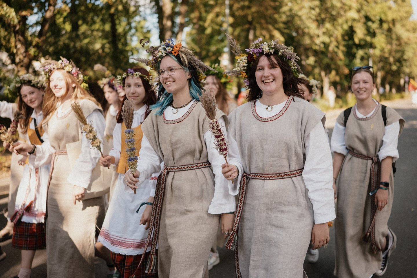 Moksleiviai 2024 m. Lietuvos dainų šventėje.<br>Lietuvos nacionalinio kultūros centro nuotr.