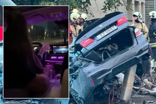 Plinta dar vienas su BMW tragedija siejamas vaizdo įrašas: užfiksuota, kaip mergina mokėsi vairuoti