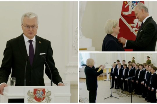 Už nuopelnus Lietuvai – apdovanojimai iš G. Nausėdos: „Tęsiame tai, kas buvo patikėta“
