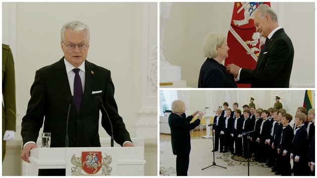 Už nuopelnus Lietuvai – apdovanojimai iš G. Nausėdos: „Tęsiame tai, kas buvo patikėta“