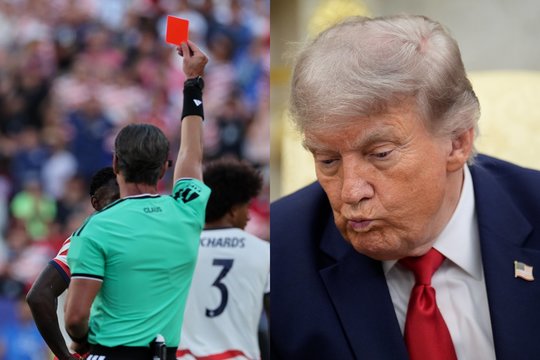 Skandalas pasaulio čempionate: po D. Trumpo skambučio – amerikiečiui panaikinta raudona kortelė