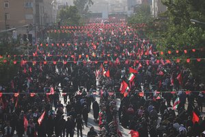 Valstybinė Irano žiniasklaida: A. Khamenei laidotuvių procesijoje dalyvavo milijonai žmonių