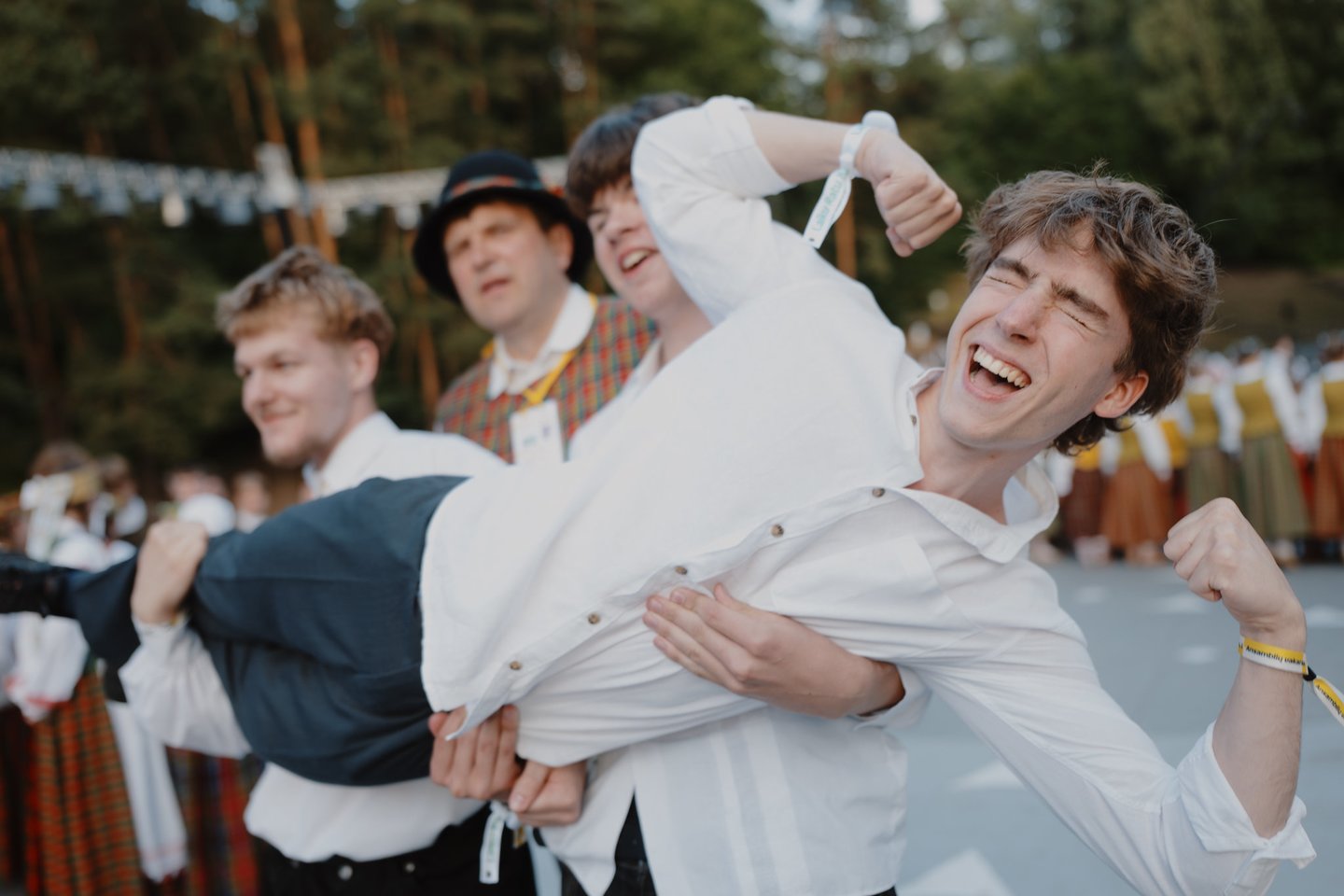 Moksleivių dainų šventės akimirka.<br> G.Jauniškio nuotr.