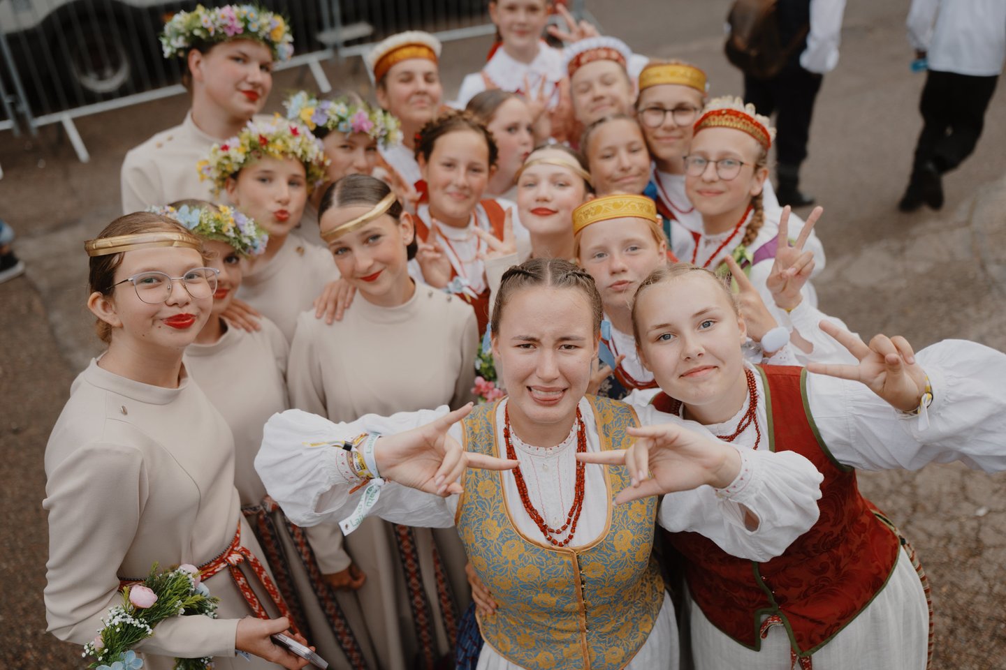 Moksleivių dainų šventės akimirka.<br> G.Jauniškio nuotr.