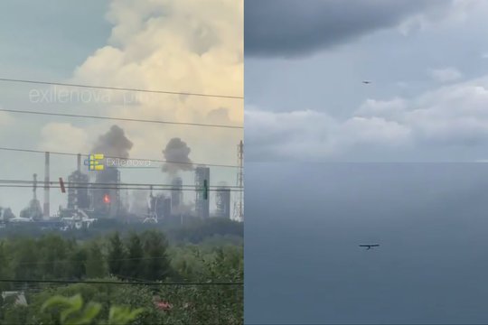 Karas Ukrainoje. Omske – sėkminga Ukrainos ataka: smogta didžiausiai Rusijos naftos perdirbimo gamyklai