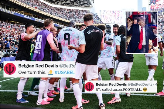 Belgijos futbolininkai ir federacija originaliai pasišaipė iš D. Trumpo