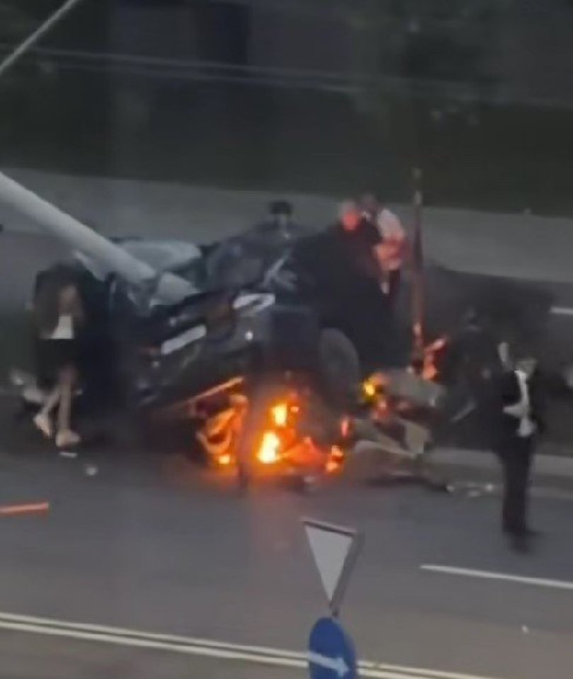 Avarijos Žirmūnuose vieta<br>Stopkadrai.