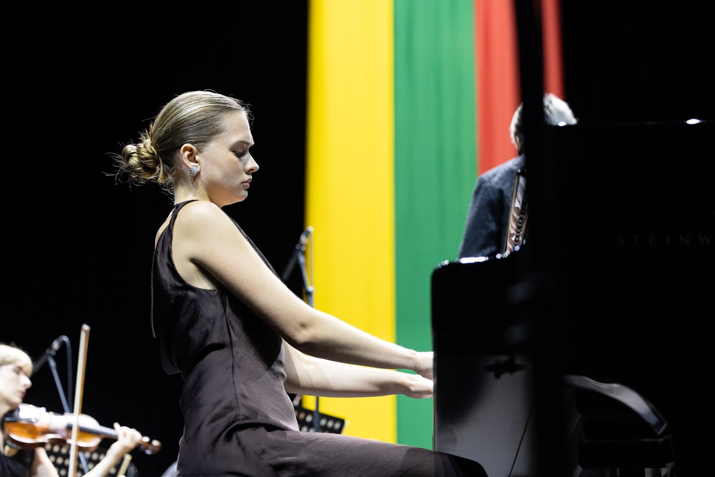 Pianistė Anastasija Šumskaitė.<br> Gintarės Daknytės nuotr.