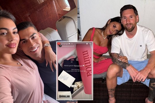 Cristiano Ronaldo mylimoji nustebino Lionelio Messi žmoną: pasipylė gerbėjų reakcijos