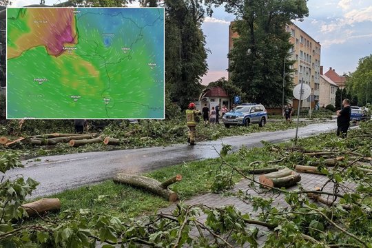 Dalis Lenkijos ruošiasi galingai audrai: vėl laukia uraganinių gūsių
