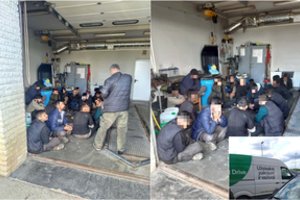 Šakių r. sulaikytas prancūzas, į nuomoto mikroautobuso krovinių skyrių prigrūdęs migrantų