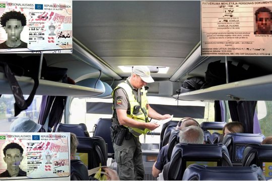 Autobuse iš Rygos sulaikyti du prieglobsčio „prašytojai“ su netikrais dokumentais