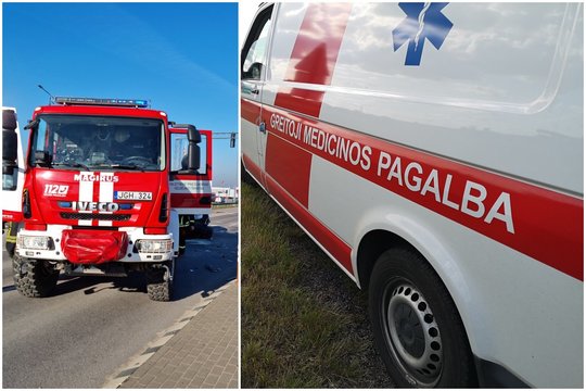 Kelyje „Via Baltica“ netoli Marijampolės apsivertus automobiliui nukentėjo du žmonės