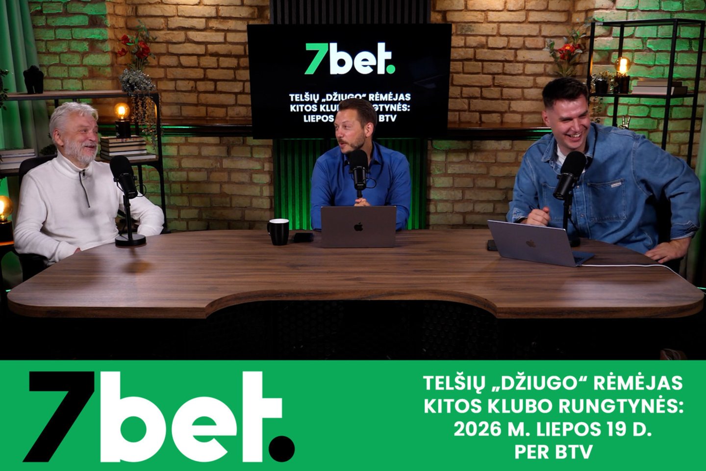 Legendinis futbolo komentatorius Nerijus Kesminas, buvęs futbolininkas Ervinas Kvitkauskas bei visuomenininkas Paulius Vaitiekūnas.