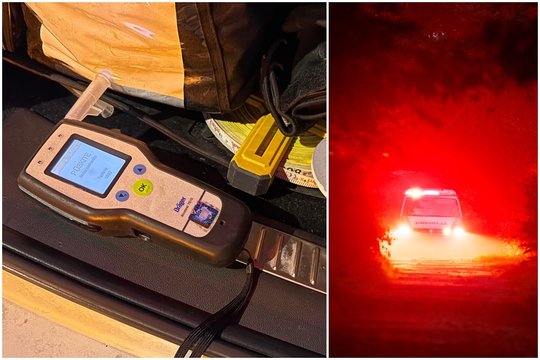 Gūdžią naktį Vilniaus pakraštyje „Toyota“ rėžėsi į stulpą – vairuotojas girtėjo policijos akyse