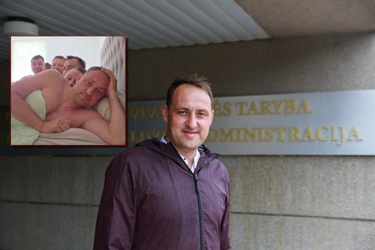 Internete plinta netikėtas vaizdo įrašas: Nerijaus Cesiulio lovoje – penki vyrai