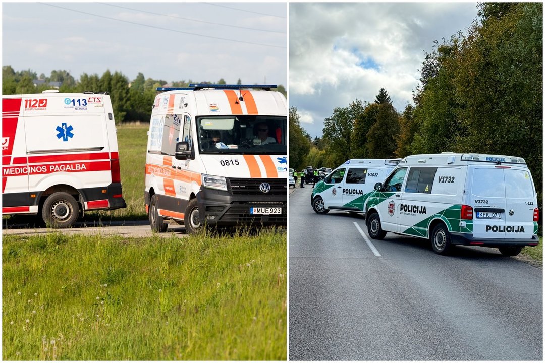 Per dviejų automobilių susidūrimą Jonavos r. nukentėjo trys žmonės