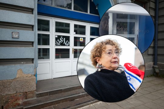 Ant žydų bendruomenės pastato – šokiruojantys užrašai: F. Kukliansky papasakojo, ką užfiksavo stebėjimo kameros