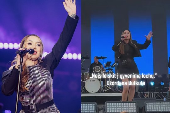 Dž. Butkutė koncerte be užuolankų rėžė apie vyrus: plinta vaizdo įrašas